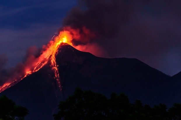 The force of the Fire Volcano devastated everything around it.  Photography used for illustrative purposes. 